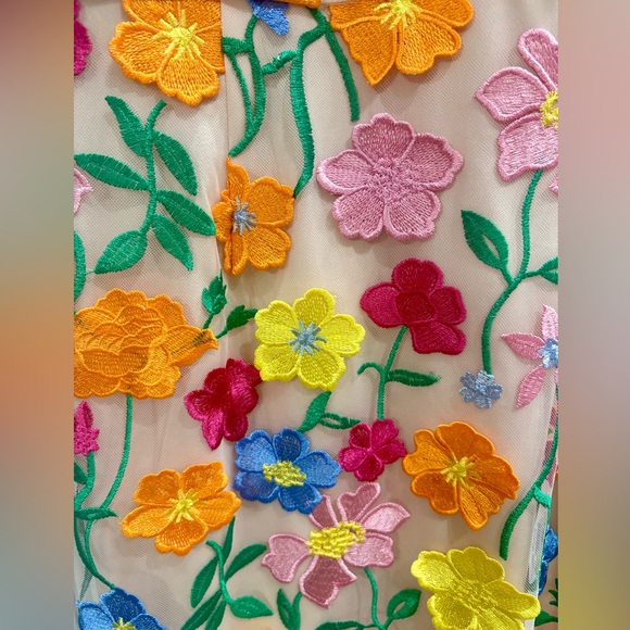 Adrianna Papell Multicolor Floral Ankle Length Dress - Picture 2 of 5